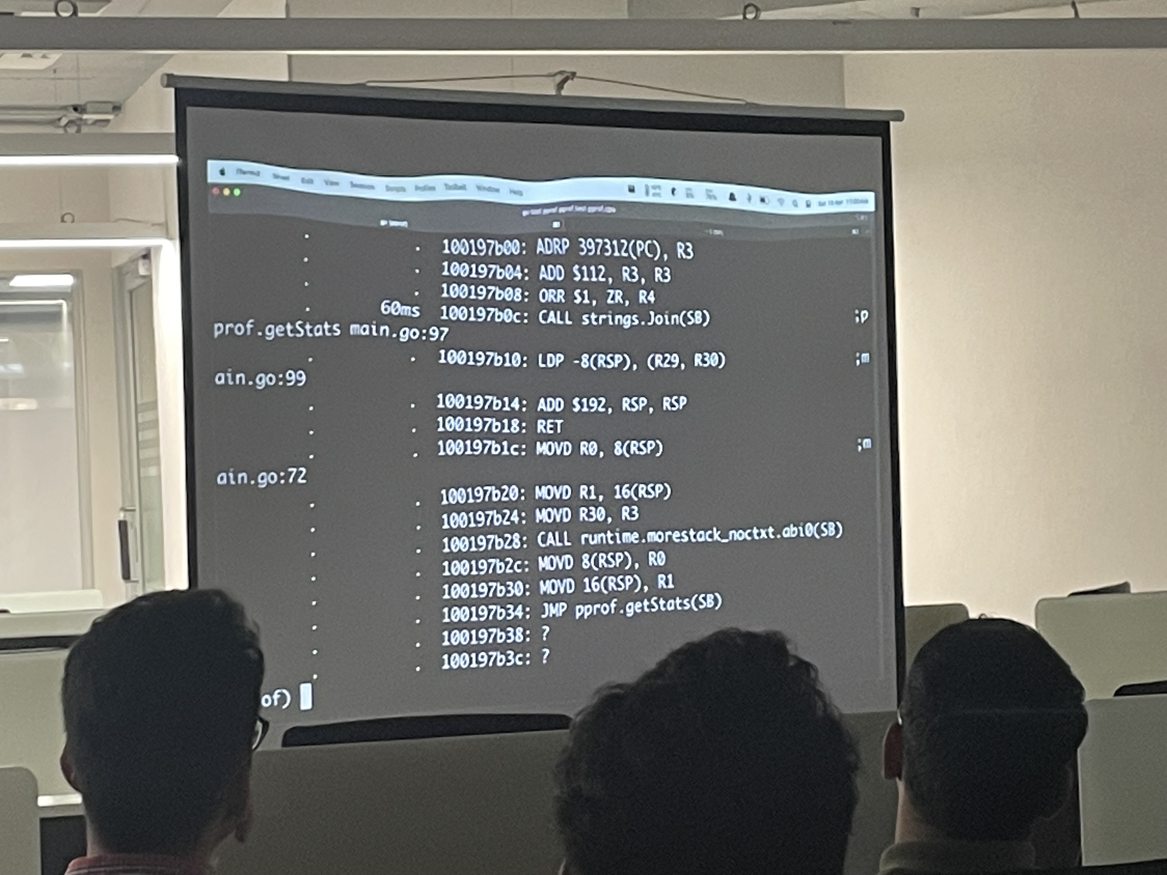 Image of the assembly of the handler function